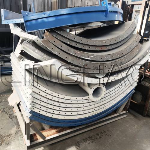 Cement silo production and quality inspection at LINGHAO factory